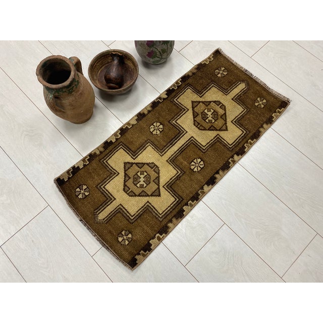 Handmade wool carpet in Turkish Anatolia , Vintage Oushak Rug,Turkish Vintage Anatolian Rug, Handmade wool Rug . One Of...