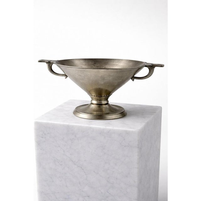 Swedish Art Nouveau Pewter Compote Bowl attributed to Edvin Ollers, 1907 For Sale - Image 7 of 9