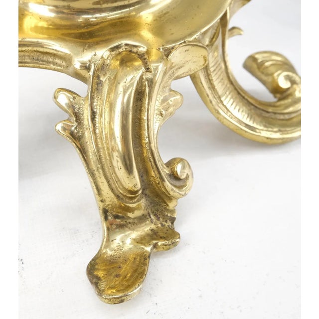 Pair of Italian Renaissance Revival Bronze Andirons For Sale - Image 11 of 13