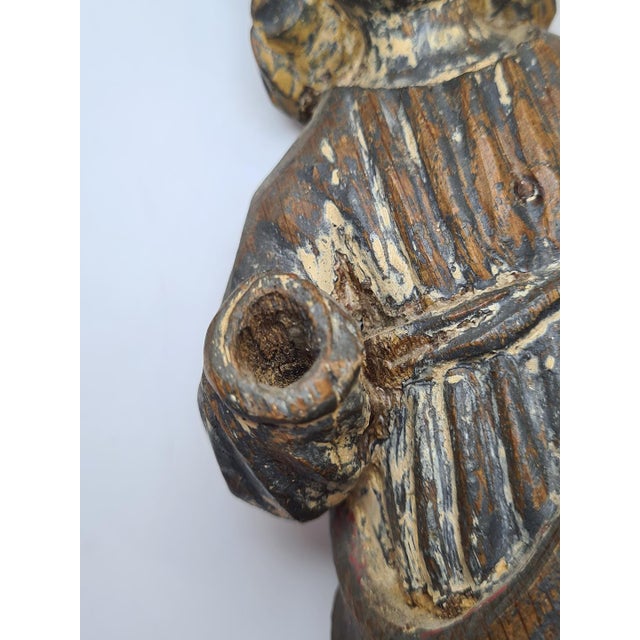 I am offering a historic, hand-carved figure most likely depicting Christ the Savior of the World (Salvator Mundi). The...