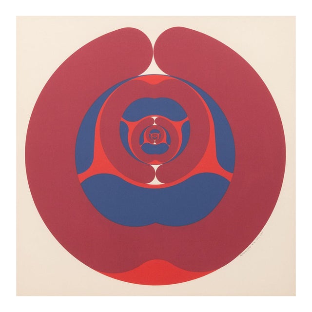 Ronald Abram Infinitesimale Constantes, Silkscreen in Colors, 1970 For Sale