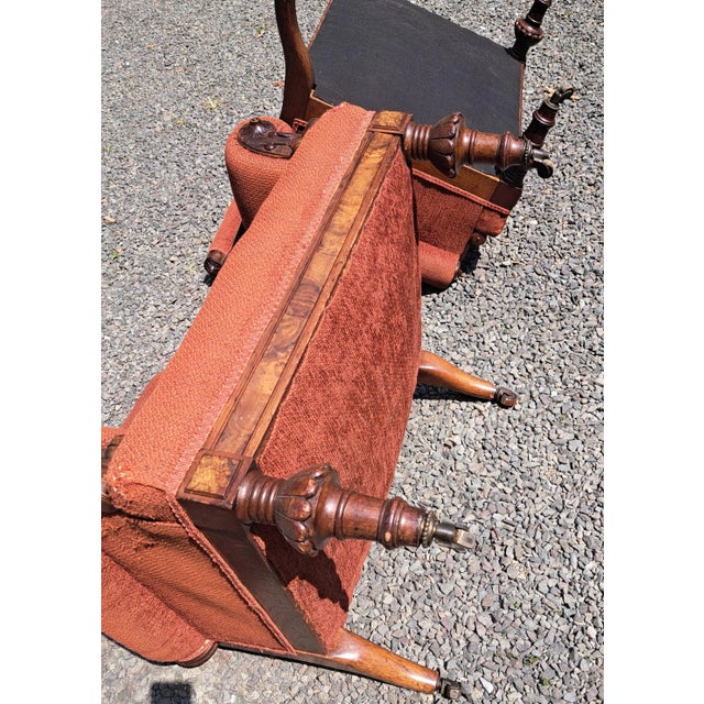 Wood Late 19th Century Victorian Chairs a Pair For Sale - Image 7 of 11