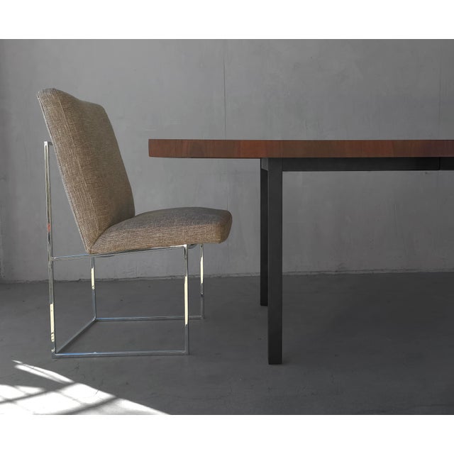 Brown Mid Century Walnut Dining Table by Milo Baughman For Sale - Image 8 of 10