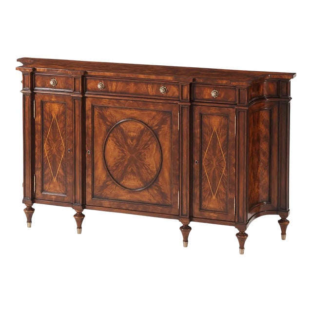 Regency Mahogany Side Cabinet For Sale
