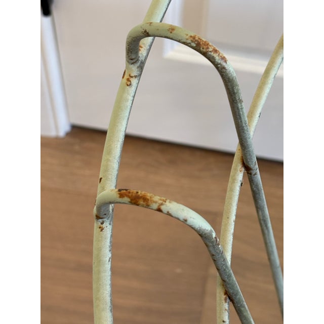 Mid-Century French Wrought Iron Garden Chairs in the Style of Mathieu Matégot - A Pair For Sale - Image 17 of 18