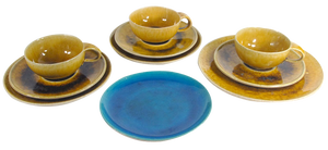 Danish Ceramic Set from A. Kähler (Hak), 1940s, Set of 10