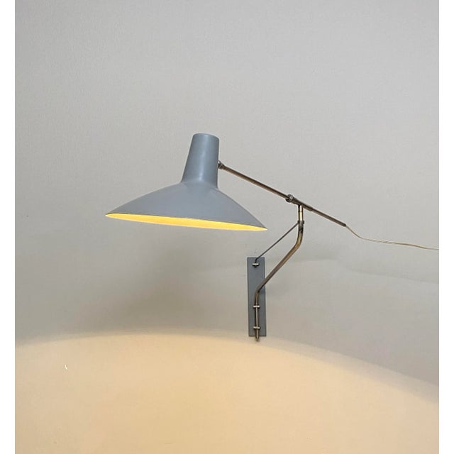 Vintage Adjustable Wall Lamp, 1950s, in Flawless conditions. Designed 1950 to 1959 European Plug (up to 250V).The wiring...