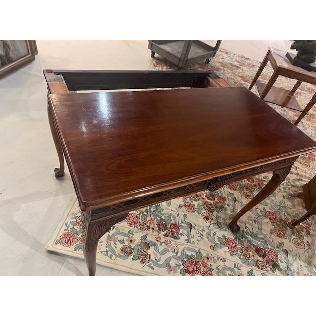 Chippendale 1920s Chippendale Style Dining Table Console Table For Sale - Image 3 of 4