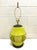 Contemporary Vintage Wicker Lime Green Lamp For Sale - Image 3 of 12