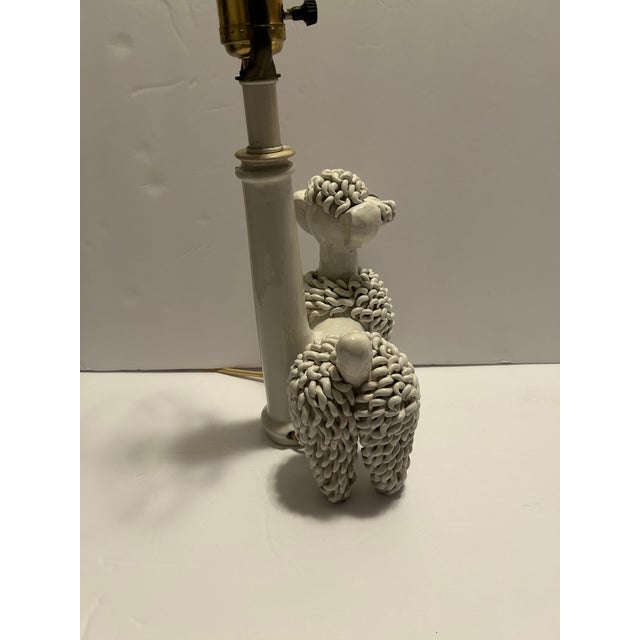 1950s Spaghetti Poodle Dog Lamp For Sale - Image 6 of 12