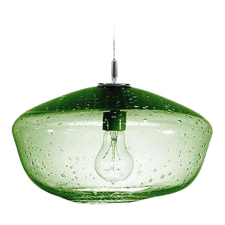 Galaxy Pendant Light from the Fizz Collection in Emerald For Sale