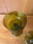 Empoli Vintage Olive Green Hand Blown Empoli Compote For Sale - Image 4 of 10
