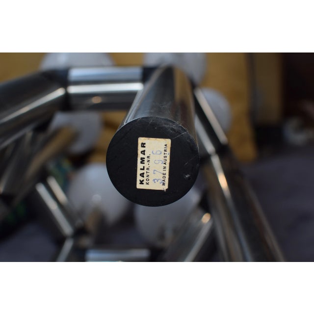 Large Aluminum Floor Lamp from J.T. Kalmar, 1960s For Sale - Image 3 of 7