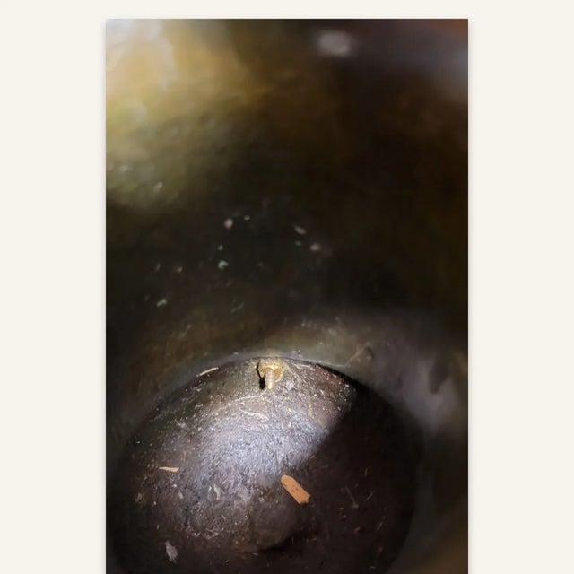 Pair of Mid 19th Century Small Napoleon III Bronze Urns With Doree Mounts and Marble Plinths For Sale - Image 11 of 13