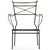 Metal Pair of Neoclassical Style Bronze-Mounted Iron Armchairs Attributed to Comte, C. 1940 For Sale - Image 7 of 8