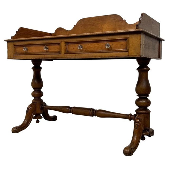 19th Century Antique English Oak Washstand For Sale - Image 3 of 10