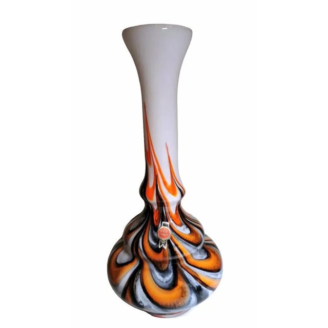 Opaline Multicolor Vase Vetreria Barbieri Empoli, Florence, Italy, 1970s For Sale - Image 13 of 13