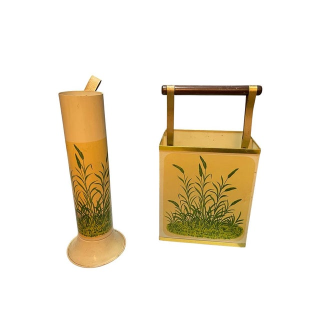 Vintage Umbrella Stand & Newspaper Holder, 1950s, Set of 2 For Sale - Image 7 of 7