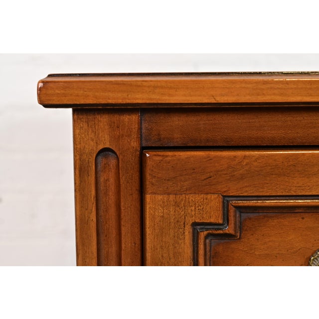 Henredon French Regency Louis XVI Carved Fruitwood Long Dresser or Credenza, Circa 1960s For Sale - Image 9 of 16