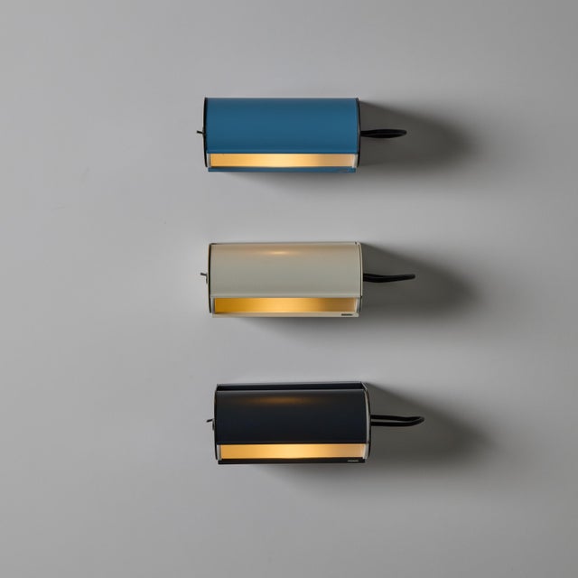 Charlotte Perriand 'Applique Cylindrique Petite' Wall Lamp in Light Blue For Sale - Image 13 of 18