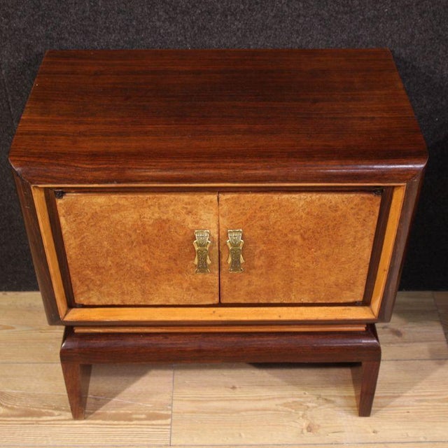 1950s 20th Century Italian Bedside Tables, 1950, Set of 2 For Sale - Image 5 of 13