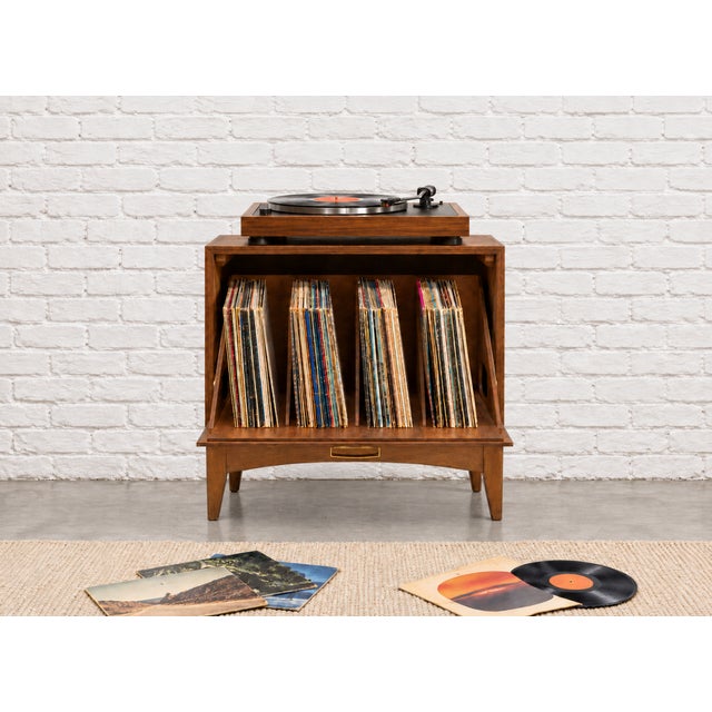 Mid Century Modern record storage cabinet by Lane Furniture record cabinet, c. 1960’s. This is the record storage cabinet...
