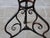 Metal French Antique Arras Bistro Table in Wrought Iron with Horseshoe Feet, 1890s For Sale - Image 7 of 12