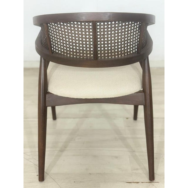 Wood Vintage Armchair with Wickerwork For Sale - Image 7 of 8