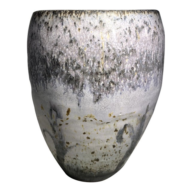 2012 Dimitri Shapovalov Lavc Signed Stoneware Art Studio Pottery Handmade Vase For Sale