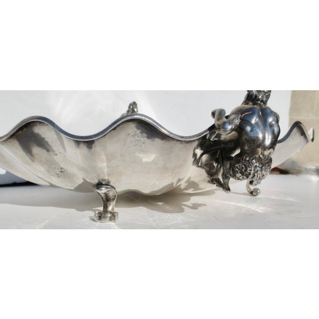 1930s Italian 800 Silver Centerbowl Circa 1930s For Sale - Image 5 of 12