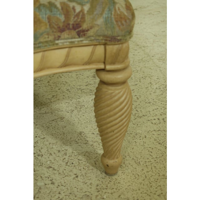 Traditional Broyhill Venetian Style Upholstered Open Armchairs - a Pair For Sale - Image 3 of 11