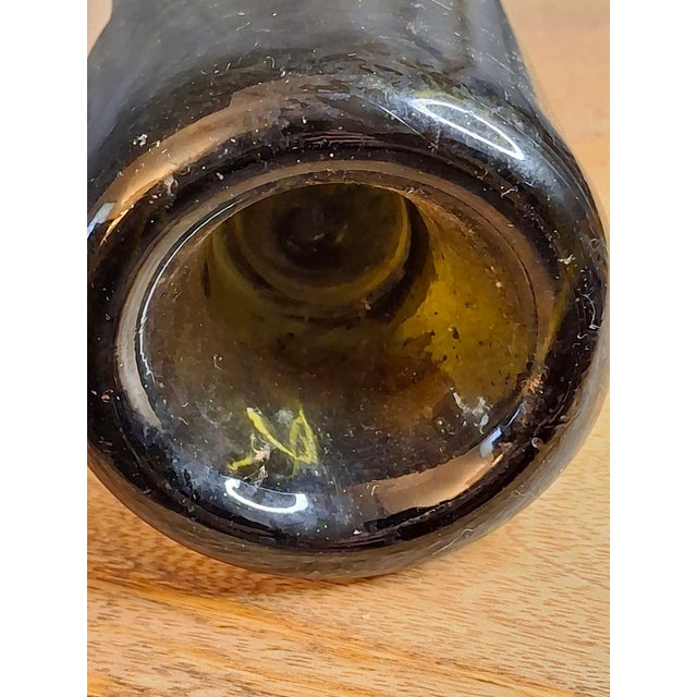 Collectible Empty Mouton Bottle | Dark Glass | Authentic Vintage Patina For Sale - Image 11 of 11