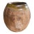 Antique Large Terracotta Olive Jar With Olive Green Glazed Rim - Rustic Stoneware Storage Vessel, 19th Century For Sale