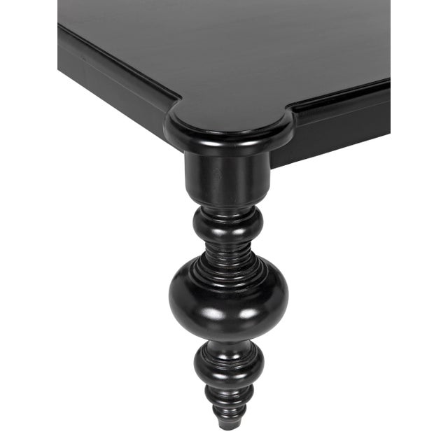 NOIR Graff Coffee Table, Hand Rubbed Black For Sale - Image 9 of 11