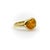 1990s 18k Gold Hand Carved Mexican Fire Oral Feu Ring by Tony Malmed, Size 7.25 For Sale - Image 4 of 12