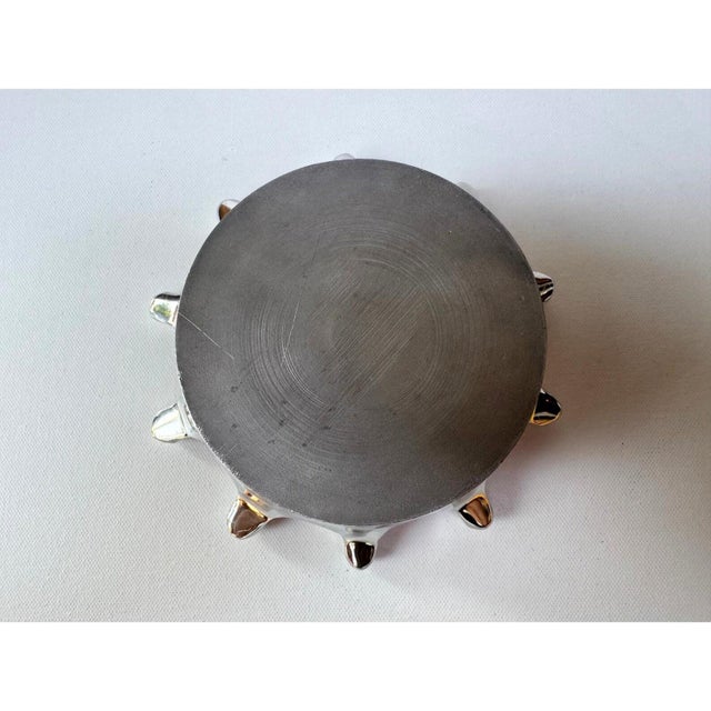 2000 - 2009 Nima Oberoi Lunares Splash Bowl Crimson Enamel Polished Aluminum For Sale - Image 5 of 6