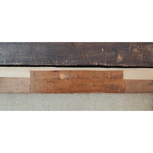 Charles Andréani, Personnages Orientaux devant la statue Diane, Oil on Canvas, Framed For Sale - Image 9 of 13