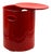 Red Plastic Laundry Basket and Stool from Gedy, Italy, 1970s For Sale