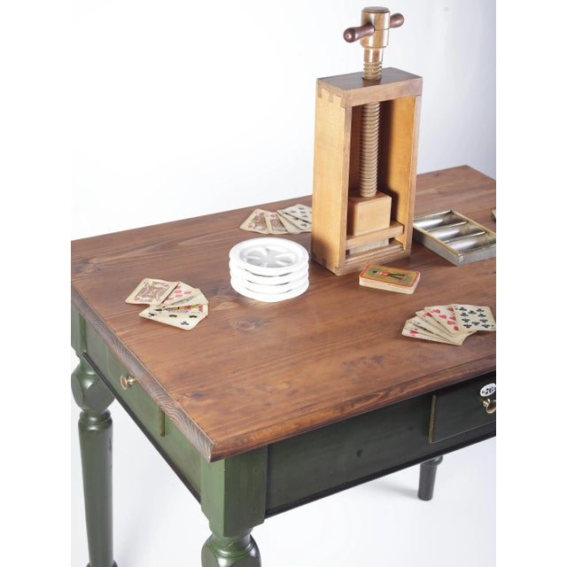 Antique Austrian Folk Card Table, 1900s For Sale - Image 3 of 18