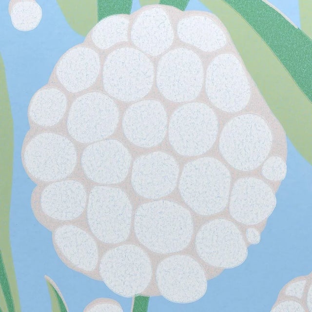 Contemporary Sample - Schumacher Rubus Wallpaper in Delft For Sale - Image 3 of 4