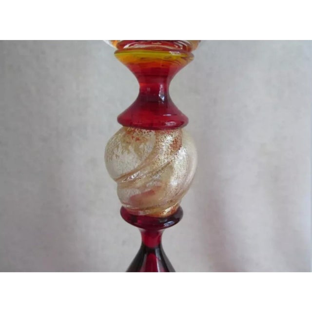 Murano 1990s Italian Venetian Glass Stemware, Dowas From Murano for Marstrand Signed - Set 4 For Sale - Image 4 of 7