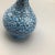 Vintage Ottoman Style Persian Enamel Floral Mouth Vase Blue Gold and White Enamel Over Metal Body With Artist Mark For Sale - Image 9 of 13