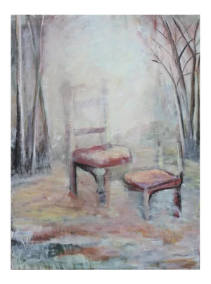 Lin Swanner Abstract Chair Still Life in a Forest 2000
