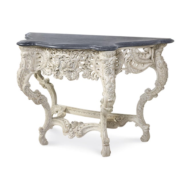 2020s Tara Shaw for Century Furniture Victoire Console Table-Painted Blanc For Sale - Image 5 of 5