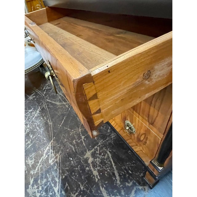 19th Century Austrian Biedermeier Black Walnut Commode For Sale In Dallas - Image 6 of 9