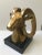 Mid 20th Century Brass Ram's Head With Marble Base For Sale - Image 5 of 5