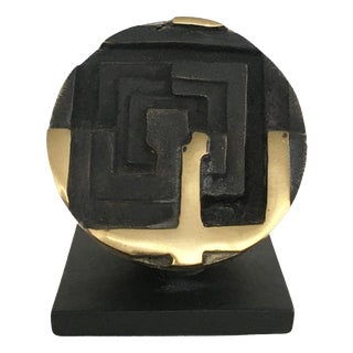 Fanna Roncoroni, Labyrinth Sculpture, 1978, Bronze For Sale
