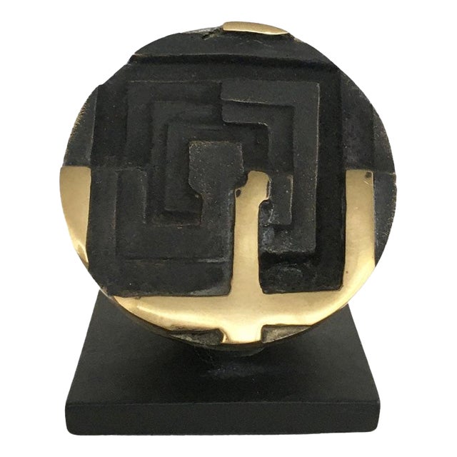 Fanna Roncoroni, Labyrinth Sculpture, 1978, Bronze For Sale