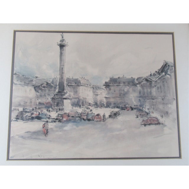 Vintage Mid-Century Spotted Mirror Frames With Italian Prints - a Pair For Sale - Image 4 of 11