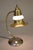 Art Deco 1930s Art Deco Streamline Brass Chrome Milk Glass "Halo" Table Lamp Markel Faries Era For Sale - Image 3 of 10